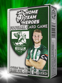 Football card game Team Deck box for Leatherhead FC with official club crest and rare foil cards included for 2-player matches