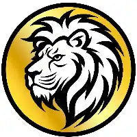 Home Team Heroes gold lion logo, representing a collectible football card game brand