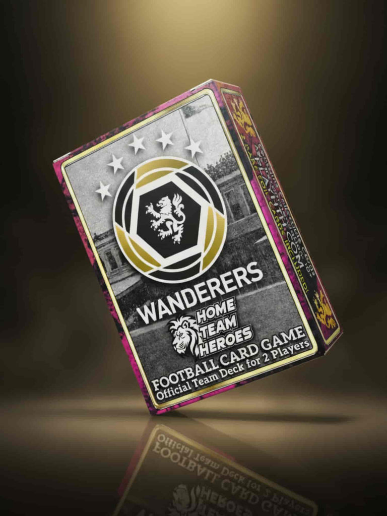Official licensed football card game Team Deck for Wanderers FC featuring club crest with five stars for competitive 2-player gameplay