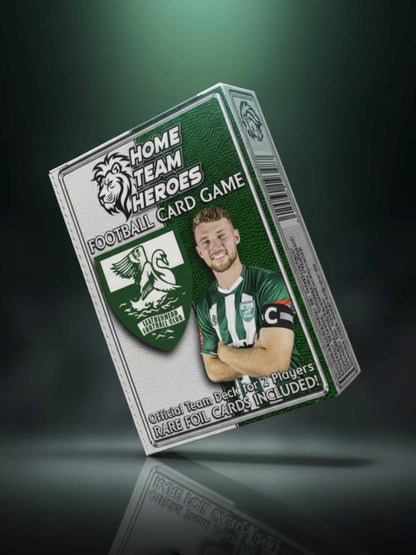 Football card game Team Deck box for Leatherhead FC with official club crest and rare foil cards included for 2-player matches
