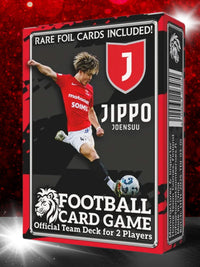 Football card game Team Deck box featuring Jippo Joensuu with rare foil cards included for competitive 2-player matches