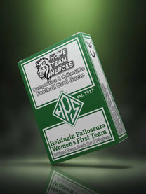 Football card game Team Deck box for 2 players featuring HPS Helsinki with 40 player cards, event cards, and special foil cards included
