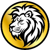 Home Team Heroes gold lion logo, representing a collectible football card game brand